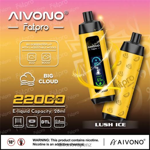 Lush Ice Aivono Fatpro 22000 V2D43 | Aivono Vape Review